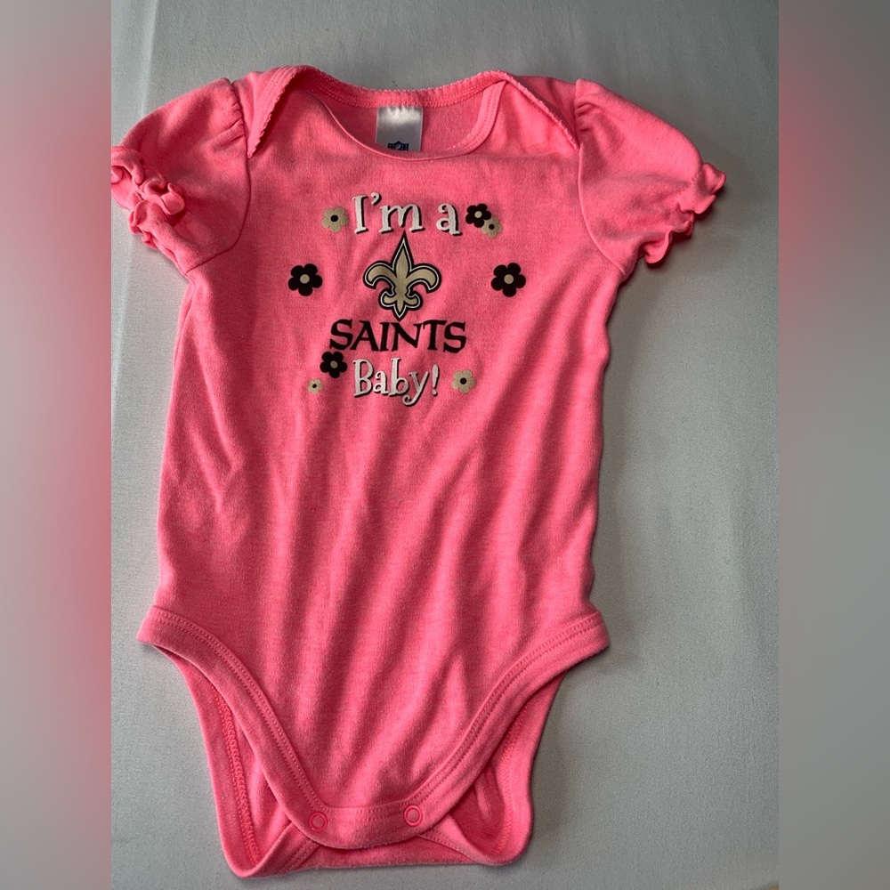 Baby girl 3-6 month bodysuit, NFL SAINTS‎